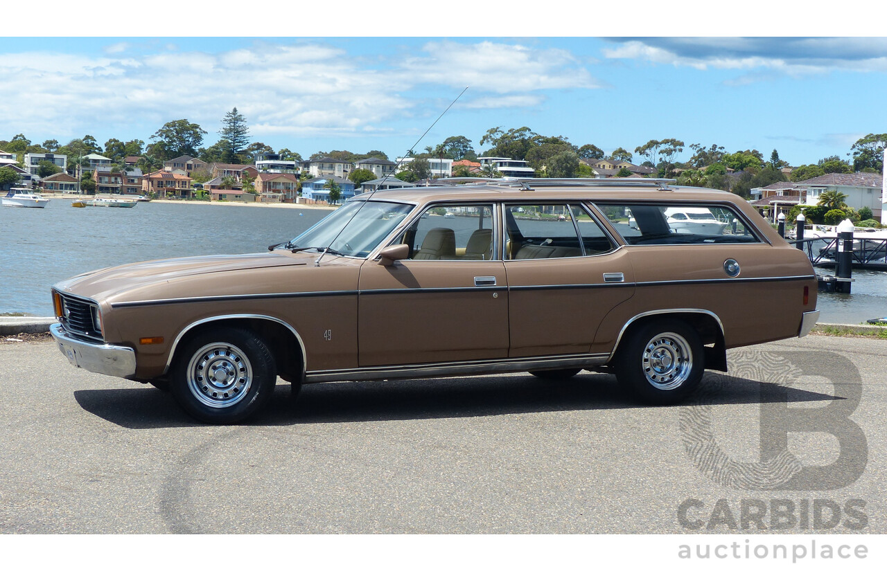 2/1977 Ford Fairmont XC 4d Wagon Antique Gold 4.9L V8 - Matching Numbers