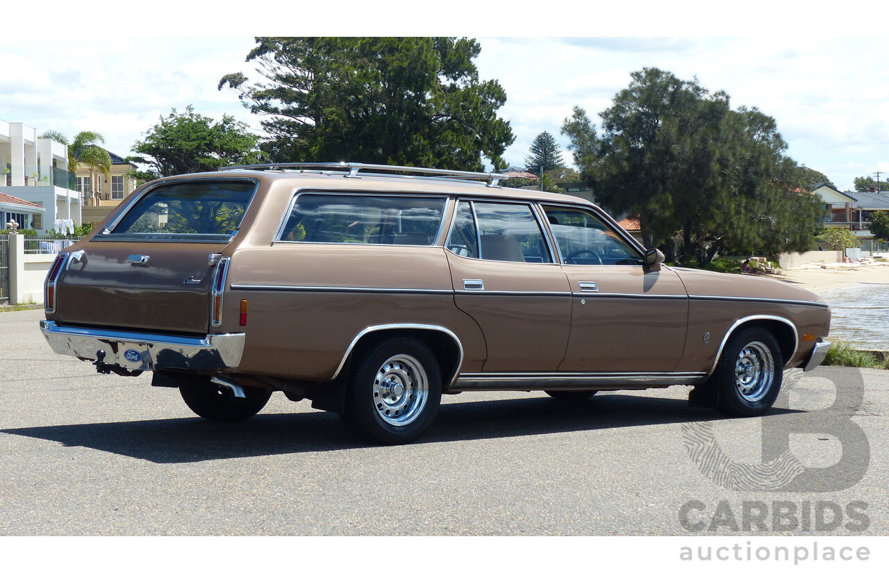 2/1977 Ford Fairmont XC 4d Wagon Antique Gold 4.9L V8 - Matching Numbers