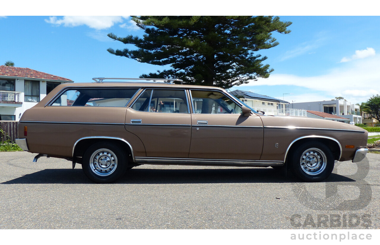 2/1977 Ford Fairmont XC 4d Wagon Antique Gold 4.9L V8 - Matching Numbers