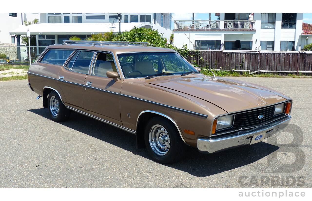 2/1977 Ford Fairmont XC 4d Wagon Antique Gold 4.9L V8 - Matching Numbers