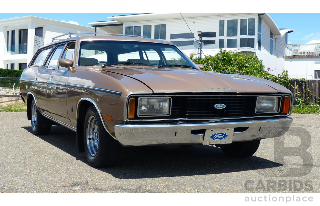 2/1977 Ford Fairmont XC 4d Wagon Antique Gold 4.9L V8 - Matching Numbers