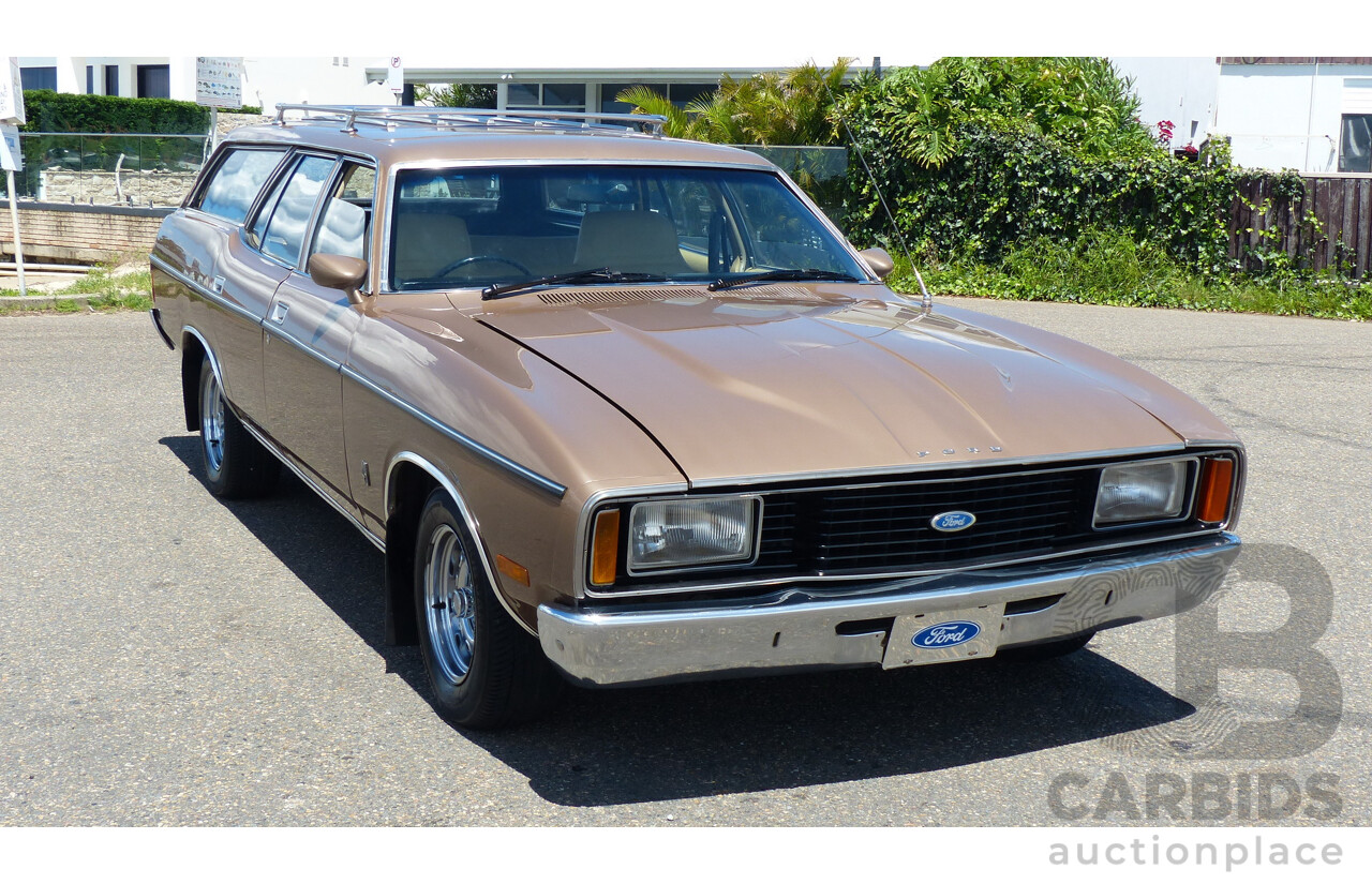 2/1977 Ford Fairmont XC 4d Wagon Antique Gold 4.9L V8 - Matching Numbers