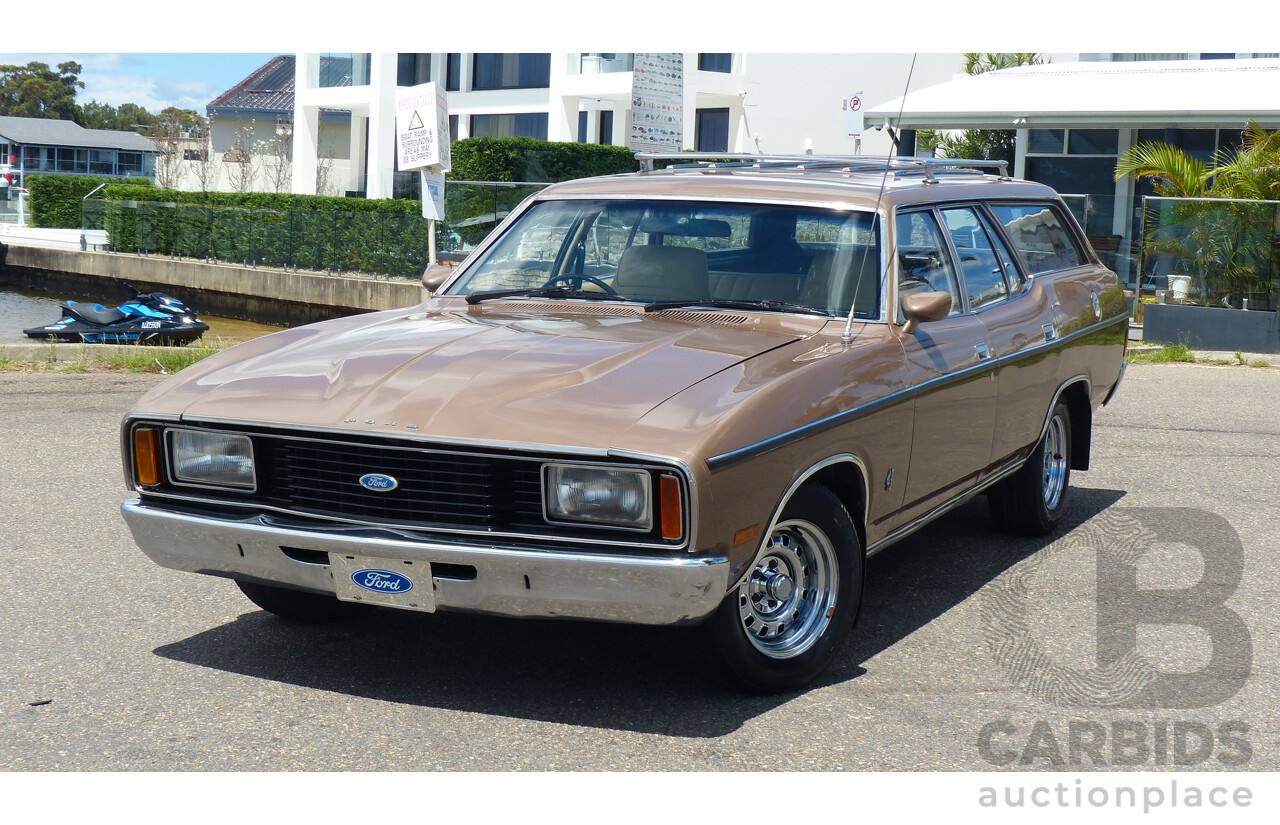 2/1977 Ford Fairmont XC 4d Wagon Antique Gold 4.9L V8 - Matching Numbers