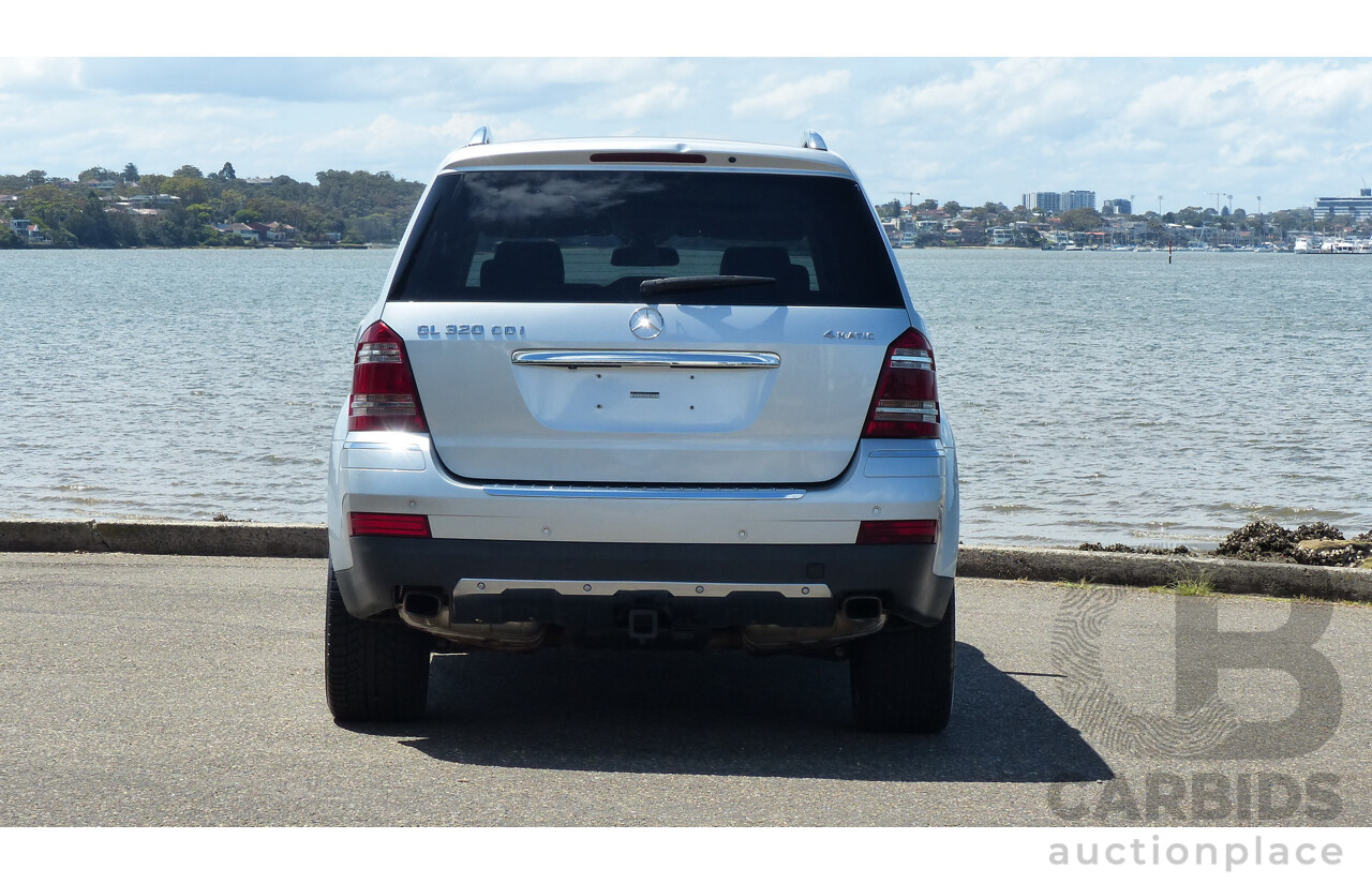 7/2009 Mercedes-Benz GL320 CDI W164 4d Wagon Iridium Silver 3.0L Turbo Diesel - 7 Seater