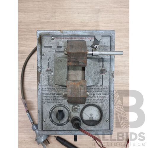 Vintage Krypton Armature Testing Growler