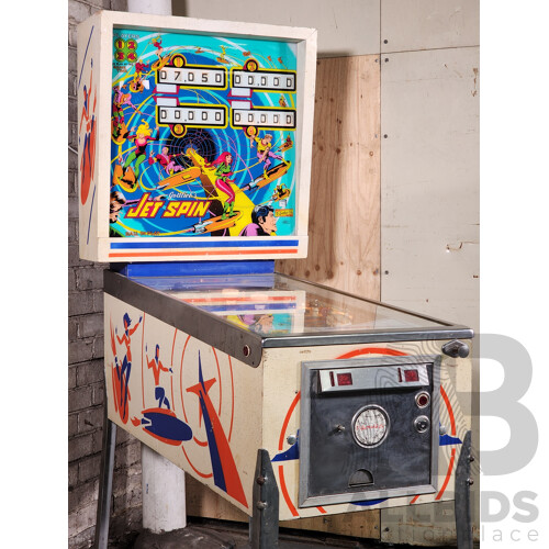 08/1977 Jet Spin (403) D. Gottlieb & Co. Electro-Mechanical Pinball Machine