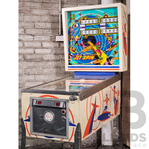 08/1977 Jet Spin (403) D. Gottlieb & Co. Electro-Mechanical Pinball Machine