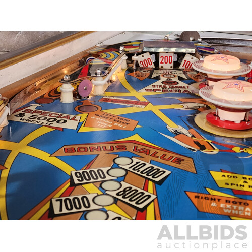 08/1977 Jet Spin (403) D. Gottlieb & Co. Electro-Mechanical Pinball Machine