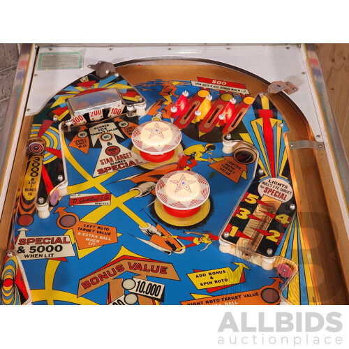 08/1977 Jet Spin (403) D. Gottlieb & Co. Electro-Mechanical Pinball Machine