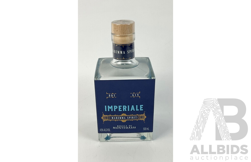 Imperiale Maremma Spirit Dry Gin by Rocca Di Montemassi, 500ml Bottle
