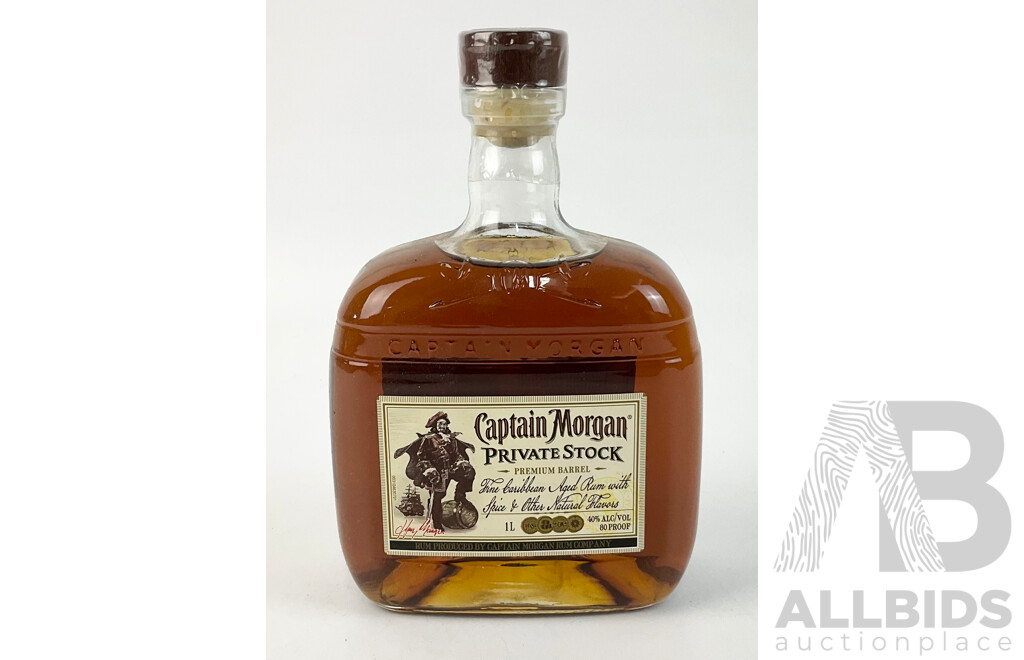 Captain Morgan Private Stock Premium Barrel, 1 Litre Bottle