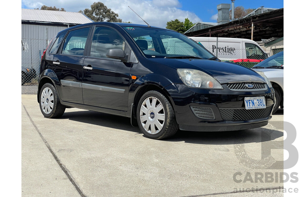 8/2008 Ford Fiesta LX WQ 5d Hatchback Black 1.6L