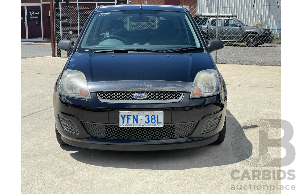 8/2008 Ford Fiesta LX WQ 5d Hatchback Black 1.6L