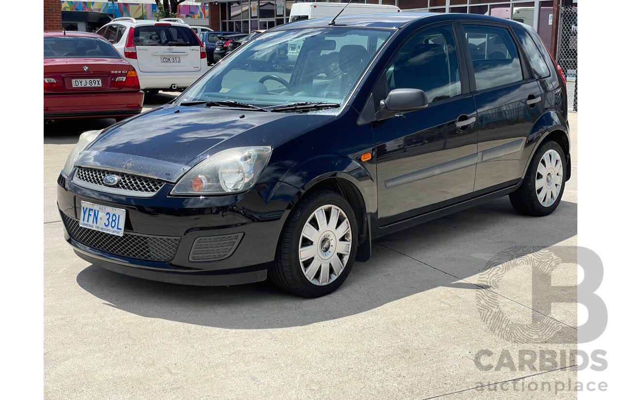 8/2008 Ford Fiesta LX WQ 5d Hatchback Black 1.6L