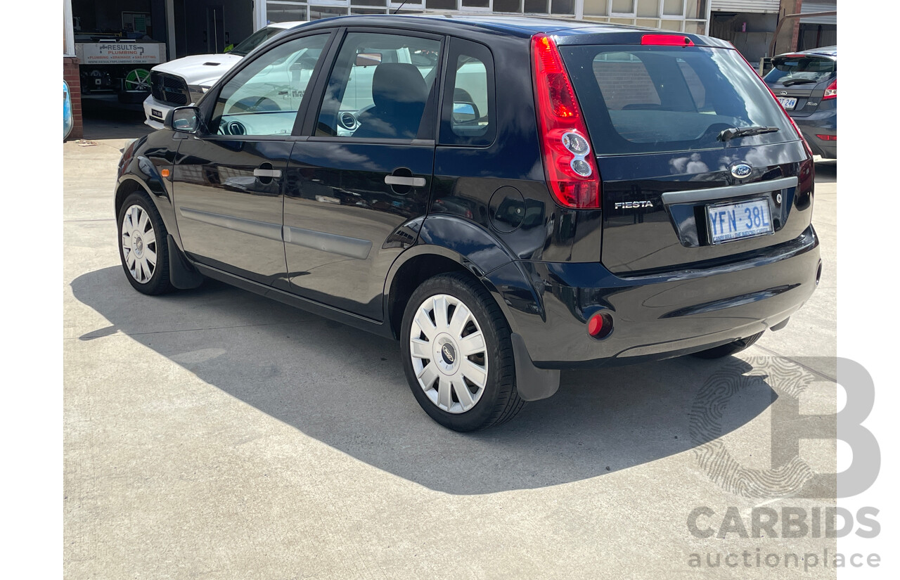 8/2008 Ford Fiesta LX WQ 5d Hatchback Black 1.6L