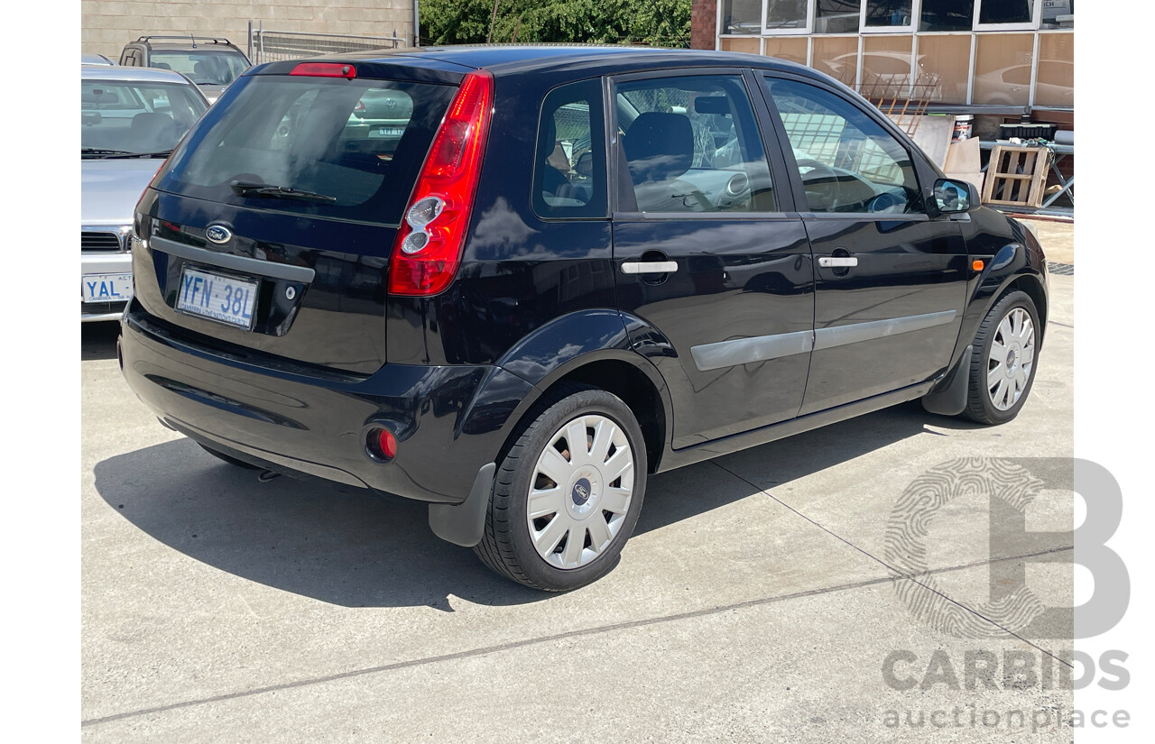 8/2008 Ford Fiesta LX WQ 5d Hatchback Black 1.6L