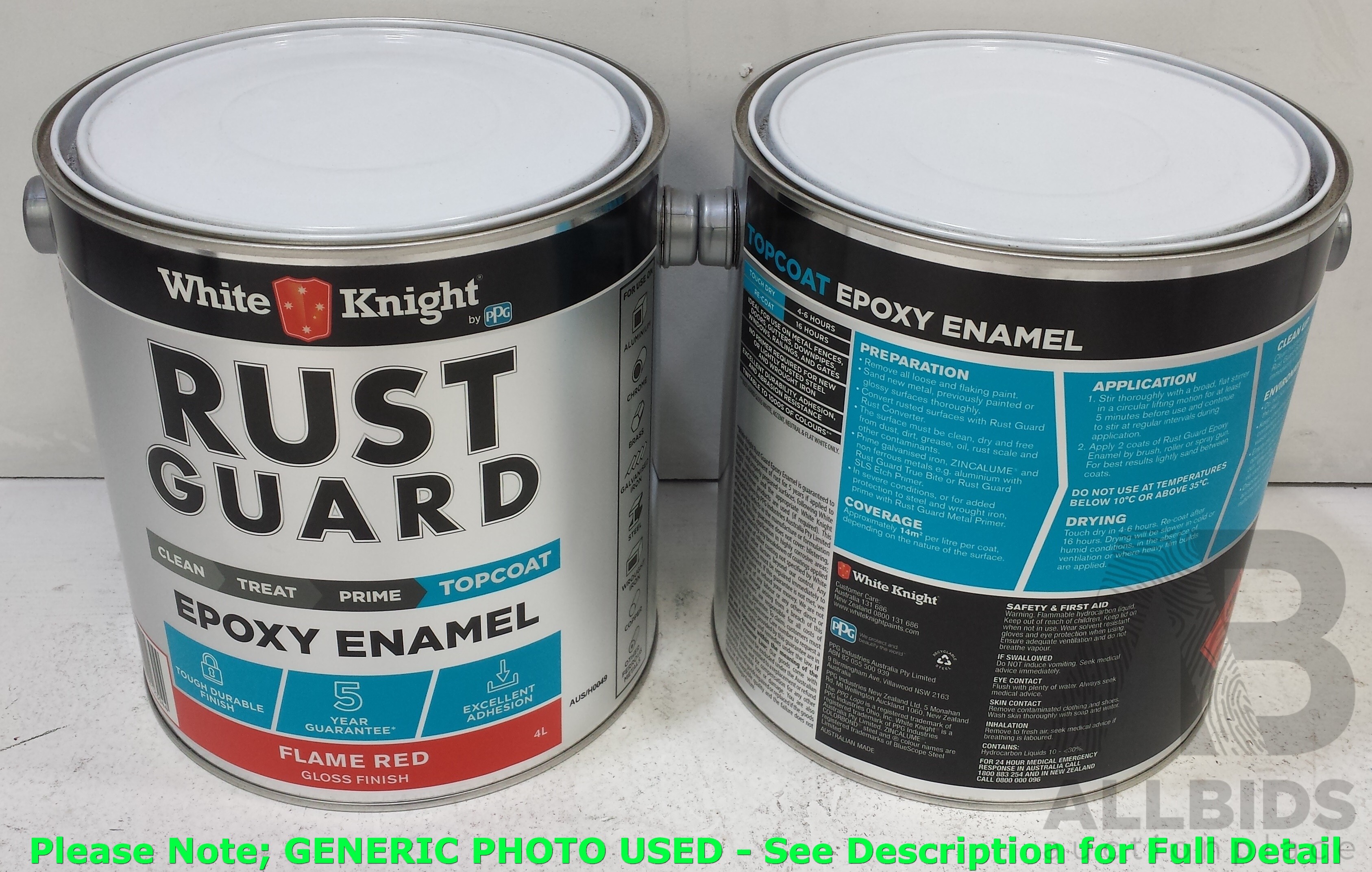 Rust guard deals epoxy enamel