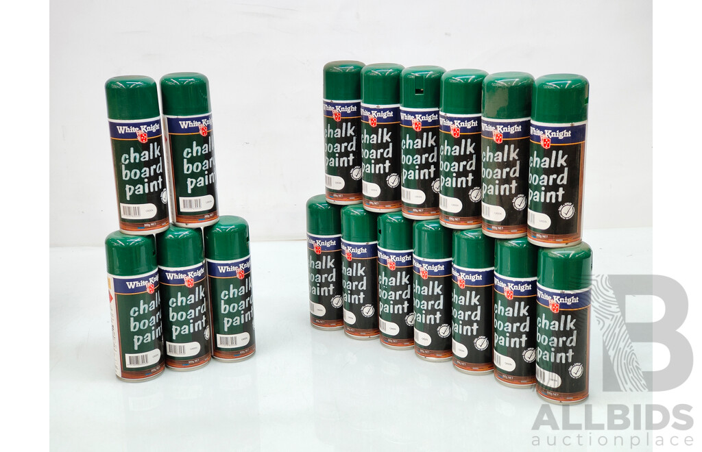 White Knight Chalkboard Spray Paint 300g (Green) - Lot of 18 - Total ORP $374.40