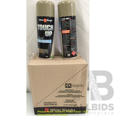 White Knight Touch Up Cove Acrylic Paint Spray Cans (6 Pack) - Lot of 4 - ORP $381.60