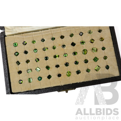 Stunning Collection of (50) Unset Green Gemstones Including 0.65ct Natural Emerald, Tourmaline, Sapphire and Peridot