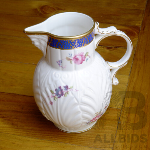 Coalport The Caughley Mask Head Jug, a Copy of One Produced About 1770