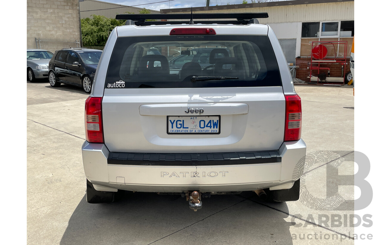 6/2009 Jeep Patriot Sport MK 4d Wagon Silver 2.4L