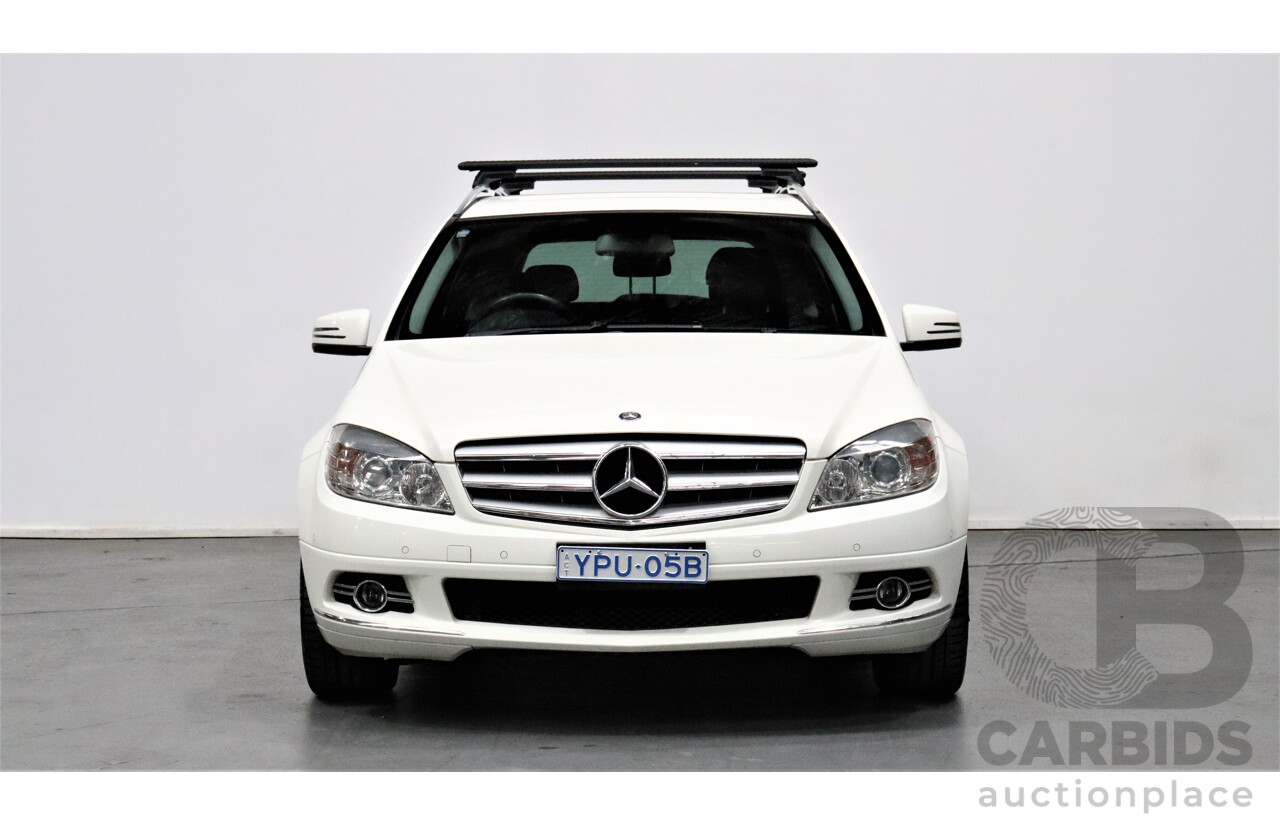 4/2009 Mercedes-Benz C220 CDI Classic W204 4d Wagon White 2.1L Turbo Diesel