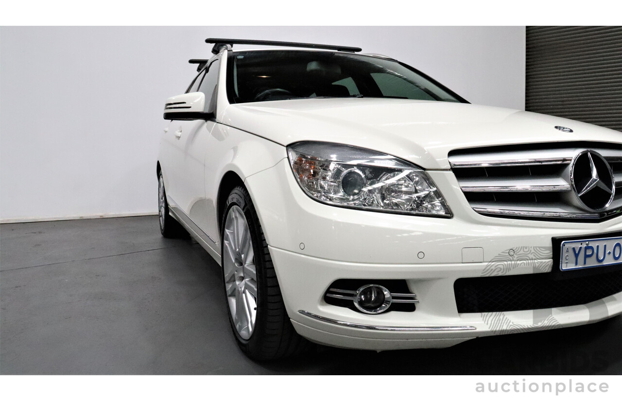 4/2009 Mercedes-Benz C220 CDI Classic W204 4d Wagon White 2.1L Turbo Diesel