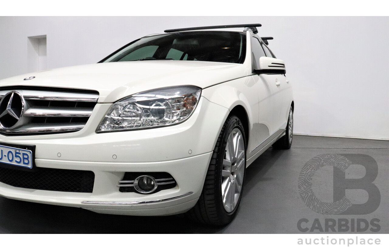 4/2009 Mercedes-Benz C220 CDI Classic W204 4d Wagon White 2.1L Turbo Diesel