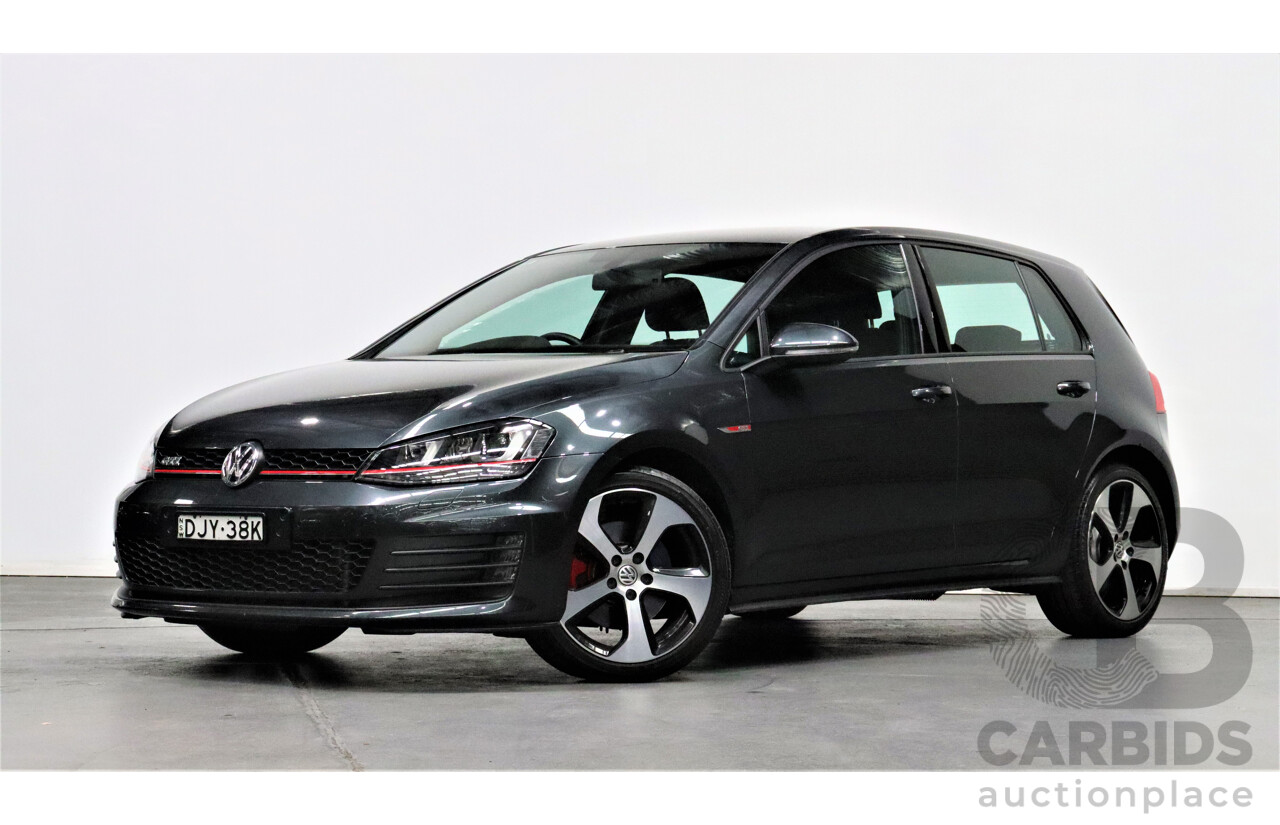 10/2016 Volkswagen Golf GTi AU MY16 5d Hatchback Grey 2.0L Turbo