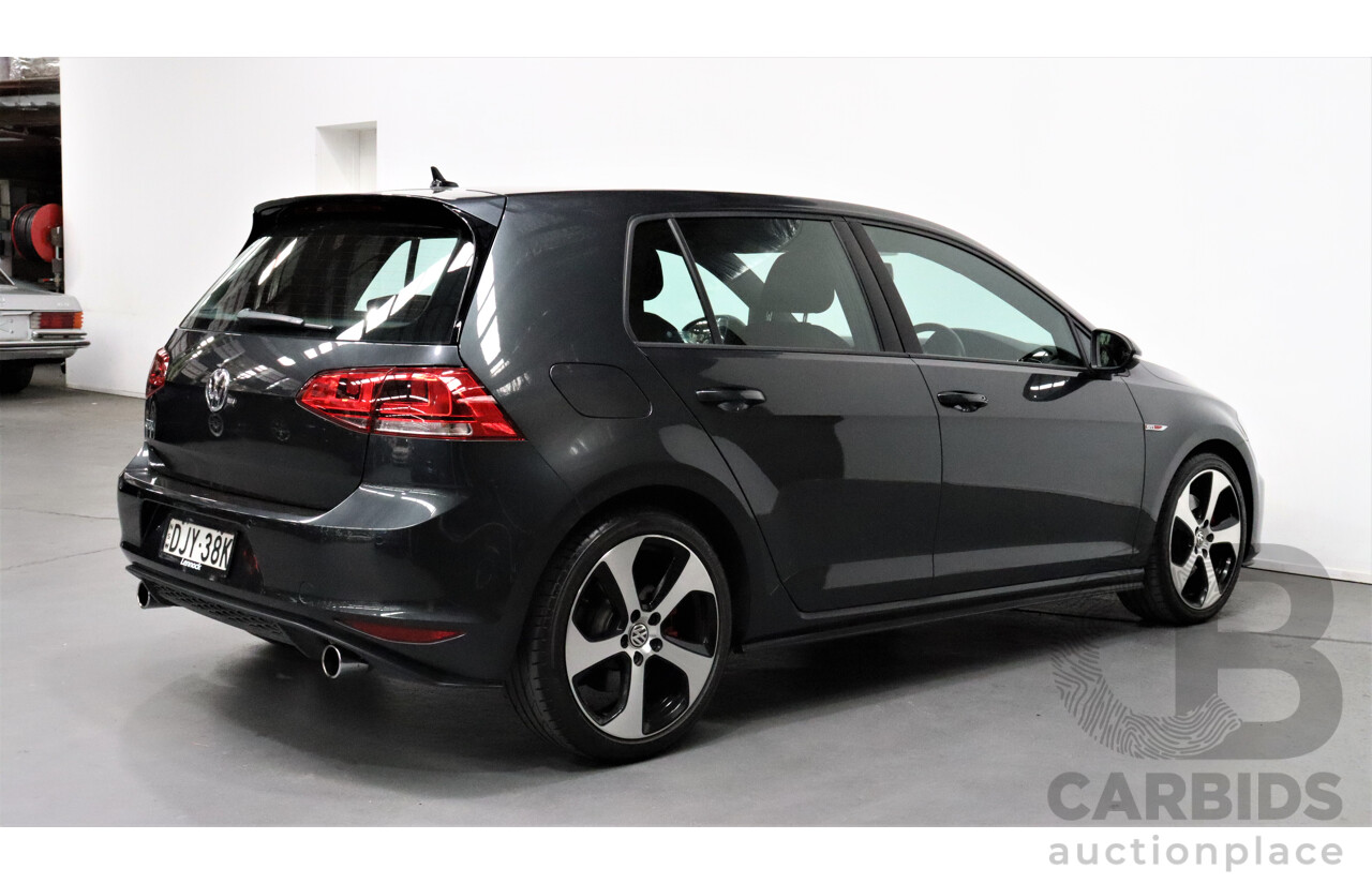 10/2016 Volkswagen Golf GTi AU MY16 5d Hatchback Grey 2.0L Turbo