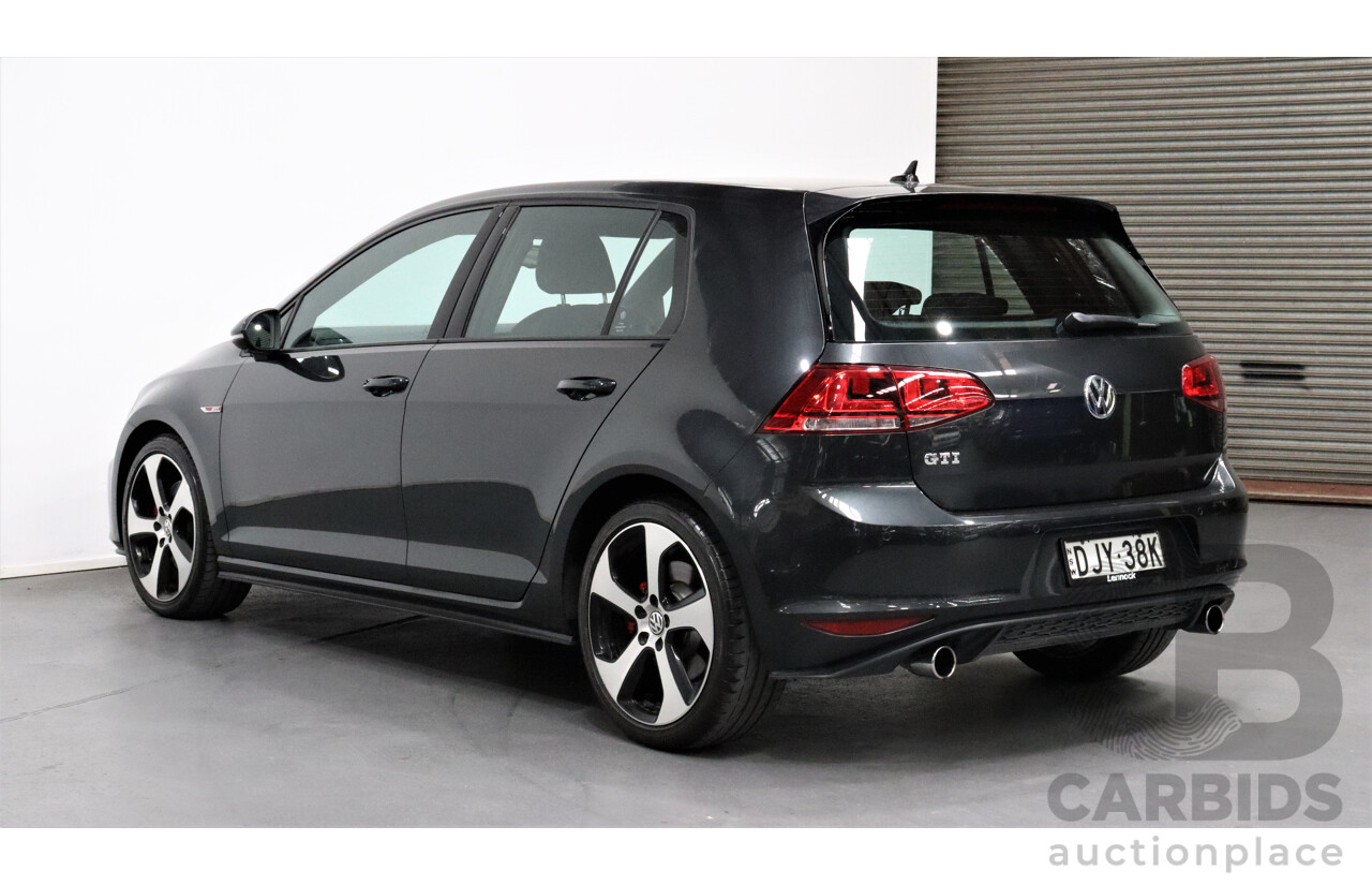 10/2016 Volkswagen Golf GTi AU MY16 5d Hatchback Grey 2.0L Turbo