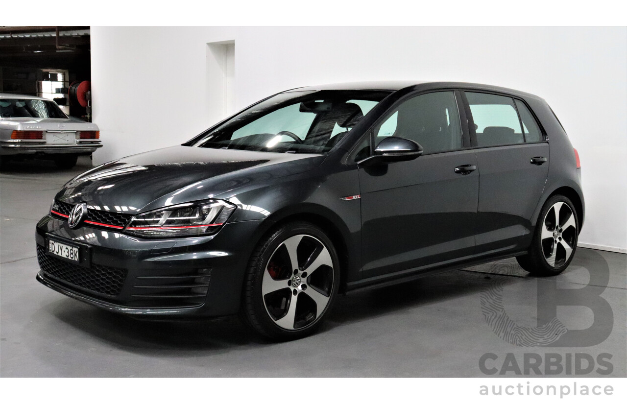 10/2016 Volkswagen Golf GTi AU MY16 5d Hatchback Grey 2.0L Turbo