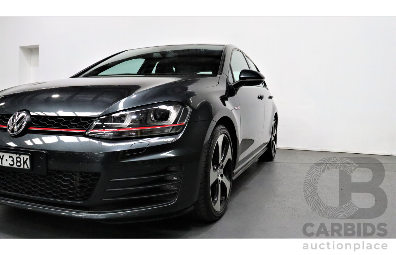 10/2016 Volkswagen Golf GTi AU MY16 5d Hatchback Grey 2.0L Turbo