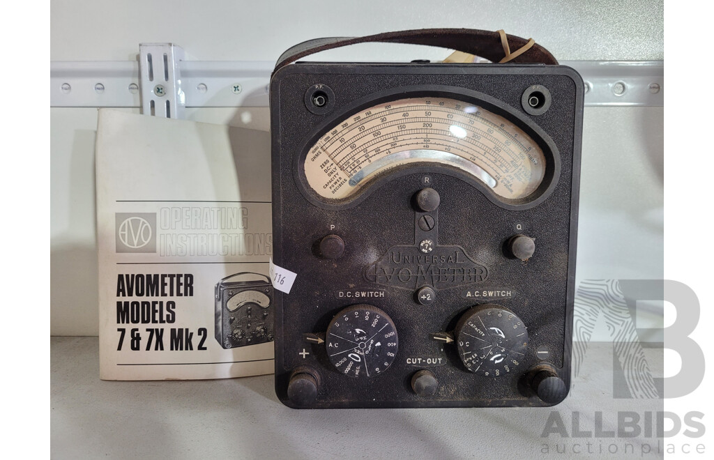 Vintage Avometer with Instruction Booklet