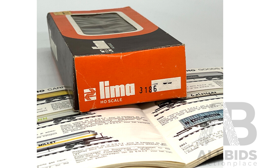 Vintage Lima HO  Boxed 3186 and Lima 1:87 HO 1971-1972 Magazine