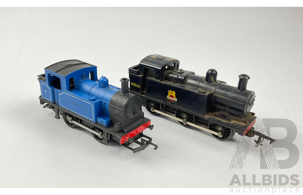 Vintage OO Scale Steam Locomotives - British Railways 47606 and Number 7