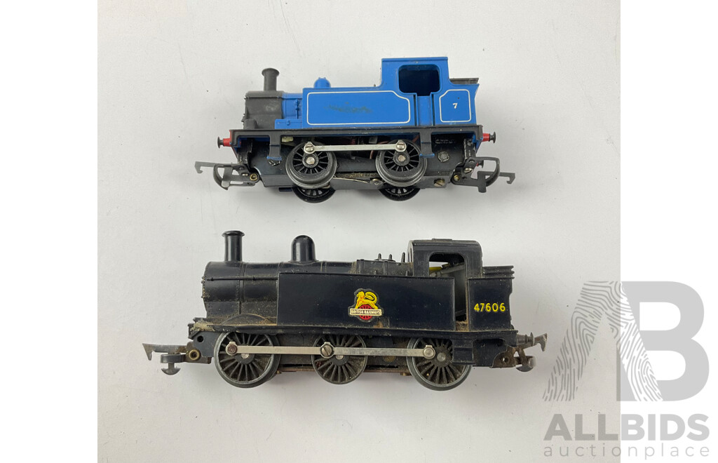 Vintage OO Scale Steam Locomotives - British Railways 47606 and Number 7