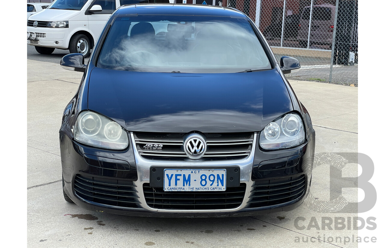 3/2008 Volkswagen Golf R32 1K MY09 5d Hatchback Black 3.2L