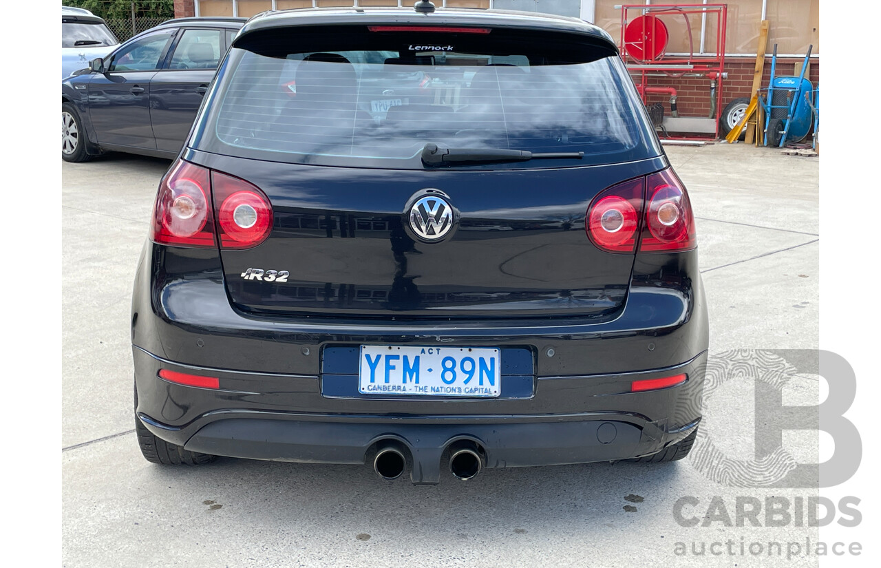 3/2008 Volkswagen Golf R32 1K MY09 5d Hatchback Black 3.2L