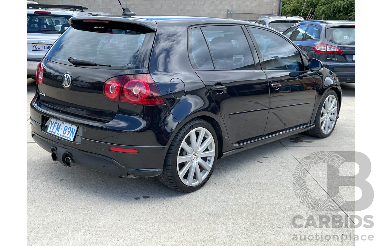 3/2008 Volkswagen Golf R32 1K MY09 5d Hatchback Black 3.2L