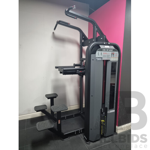 Nautilus Impact Chin/Dip Assist Pin Loaded Machine - Commercial Grade