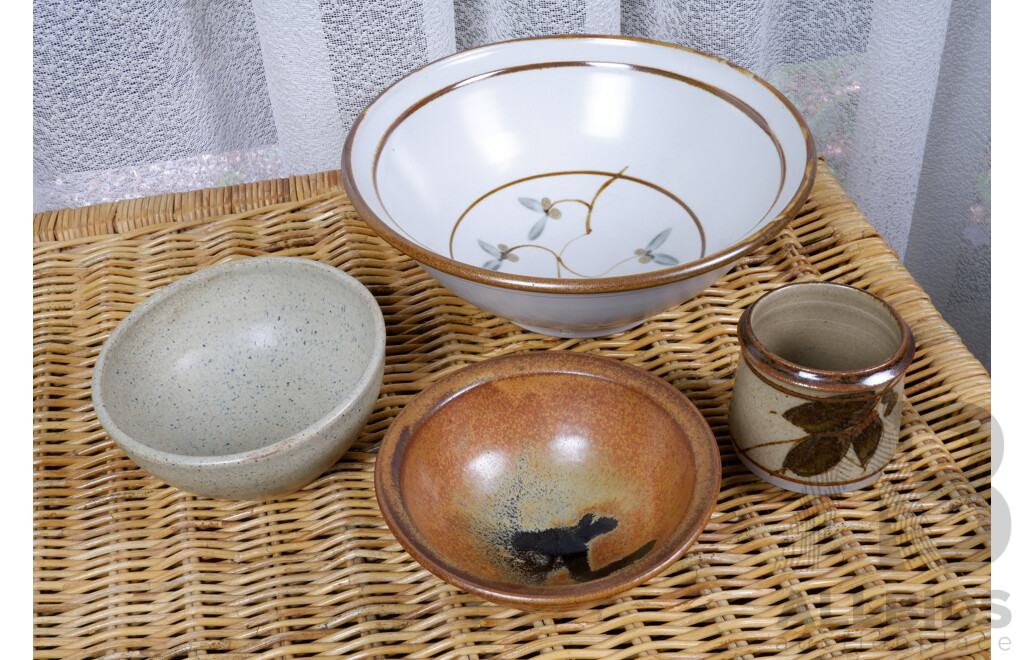 Collection of Australian Studio Pottery, Including Robert Waterson, Woodstock Pottery, Bell Towers Pottery and Ken Hovenden