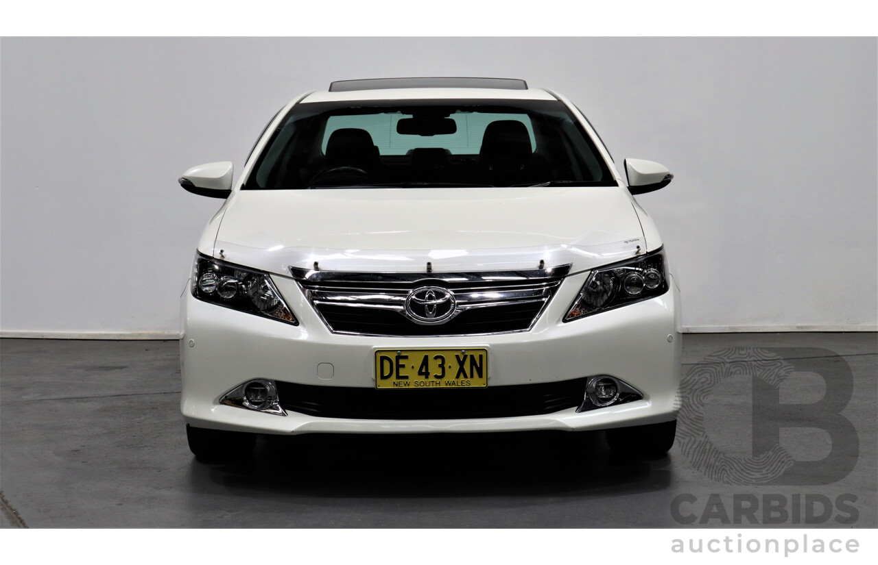 6/2015 Toyota Aurion Presara GSV50R MY15 4d Sedan White 3.5L V6