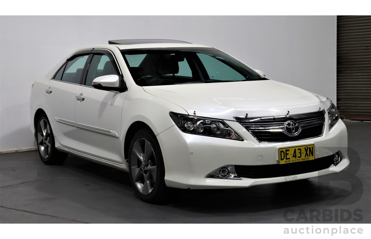 6/2015 Toyota Aurion Presara GSV50R MY15 4d Sedan White 3.5L V6