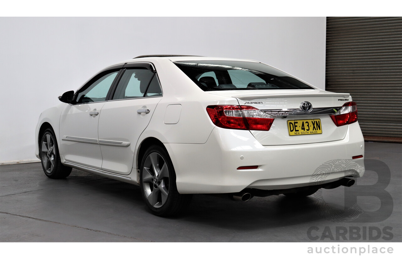 6/2015 Toyota Aurion Presara GSV50R MY15 4d Sedan White 3.5L V6