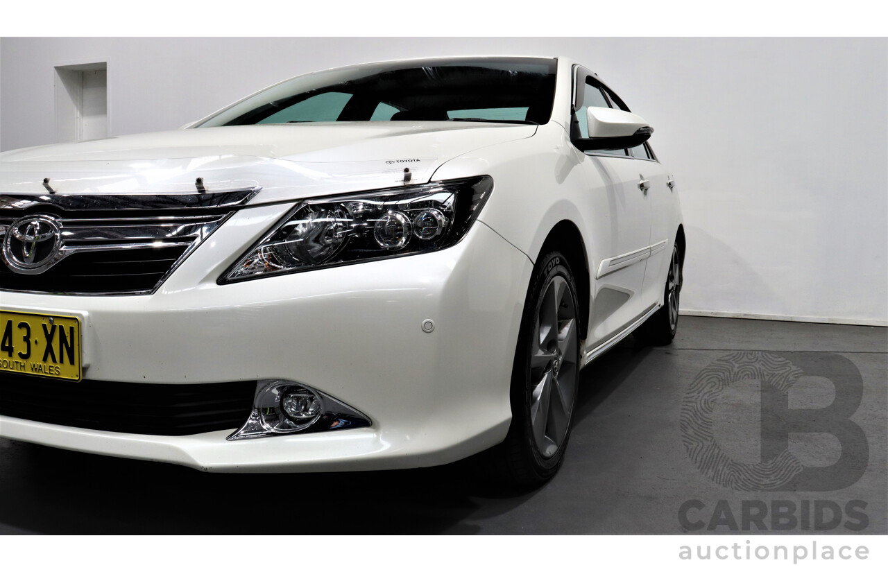 6/2015 Toyota Aurion Presara GSV50R MY15 4d Sedan White 3.5L V6