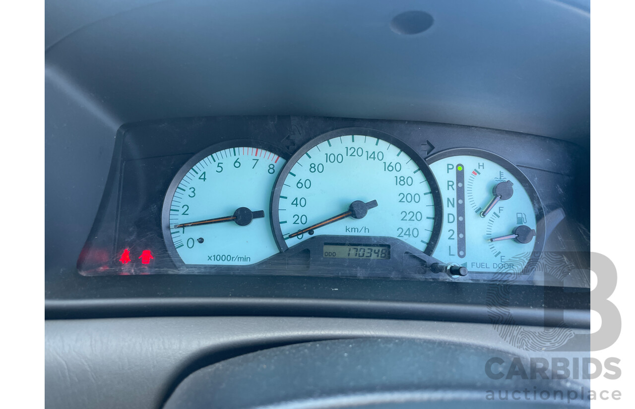 2/2006 Toyota Corolla Ascent ZZE122R 4d Sedan Black 1.8L