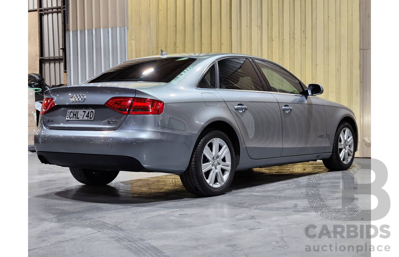 3/2012 Audi A4 2.0 TFSI B8 (8K) MY12 4d Sedan Grey 2.0L Turbo