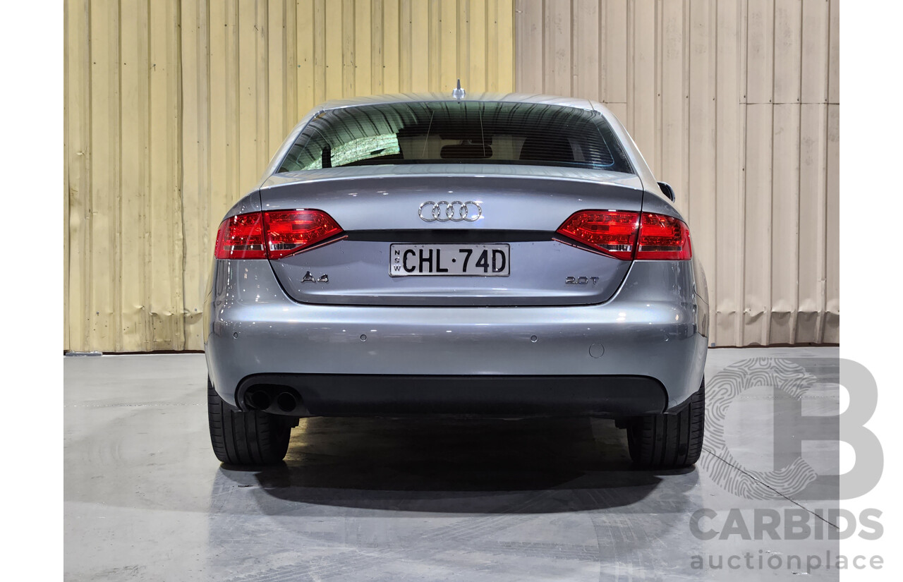 3/2012 Audi A4 2.0 TFSI B8 (8K) MY12 4d Sedan Grey 2.0L Turbo